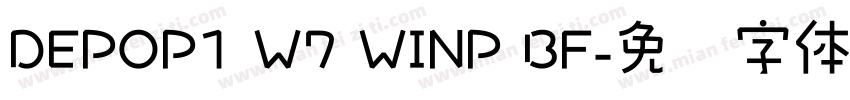 DEPOP1 W7 WINP BF字体转换